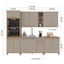Ver imagem 4 de Armário de Cozinha Modulada Completa Fidelitá Berlim 5 Peças 270cm 12 Portas 2 Gavetas sem Tampo