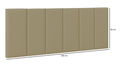 Ver imagem 6 de Cabeceira Painel Estofada Cama Casal Box 1,40 Dobrável Itália - Caramelo Suede