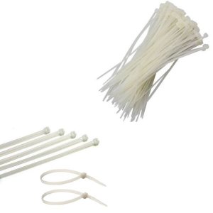 Abraçadeira Nylon Lacre de Segurança 140 X 3,5 C/100un. Branco Rayco