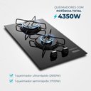 Ver imagem 2 de Cooktop a Gás 2 Bocas Mondial Ctg-04 Bivolt