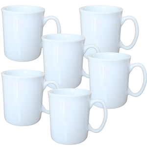 Jogo 6 Caneca Xícara 120ml Café Chá Cappuccino - Porcelana