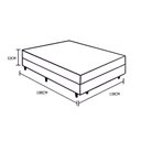 Ver imagem 2 de Cama Box Conjugado Casal Santo Box Espuma D23 53x138x188