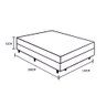 Cama Box Conjugado Casal Santo Box Espuma D23 53x138x188 - 2