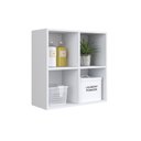Ver imagem 1 de Nicho de Parede Branco Organizador Multiuso Funcionale 63x63x26cm Lavanderia Cozinha