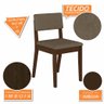 Conjunto de Mesa com 2 Cadeiras Arkansas Imbuia/capucci - M. Arapongas Imbuia/capuccino 02 - 6