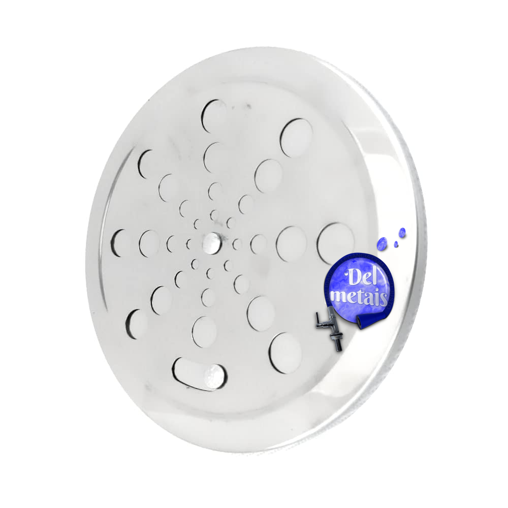 Tampa Ralo Grelha Redonda 15x15cm Inox Função Abre/fecha Cor:cromado Del Metais Premium - 3