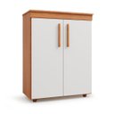 Ver imagem 1 de Armário Multiuso 02 Portas 03 Prateleiras 97cm Advantage Freijo / Off White Batrol
