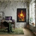 Ver imagem 2 de Quadro Decorativo Arquétipo Chave Mágica Dourada - 70x50cm:moldura Preta