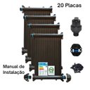 Ver imagem 4 de Kit Aquecedor Solar Piscina 20 Placas 3mt para 25000 Litros