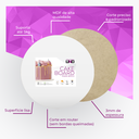 Ver imagem 3 de Cake Board 28 Cm Tabua Prato de Bolo e Confeitaria em Mdf Branco Redondo Kit com 10