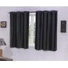 Cortina Quarto De Casal Com Ilhós Pvc Corta Luz Do SolPreto - 2