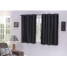 Cortina Quarto De Casal Com Ilhós Pvc Corta Luz Do SolPreto - 1