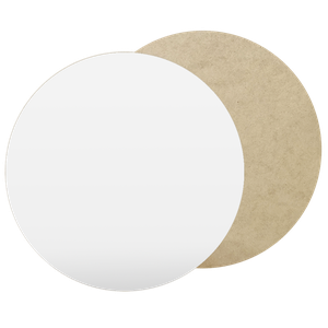 Cake Board 25 Cm Tabua Prato de Bolo e Confeitaria em Mdf Branco Redondo Kit com 10