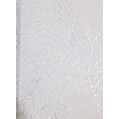 Papel de Parede Poet Chart 5 Luxo Folhas Off White
