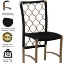 Ver imagem 4 de Cadeira Corda Náutica Alumínio Cozinha Preto