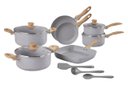 Ver imagem 1 de Jogo de Panelas 10pçs Ceramic Life Eays Cinza Brinox