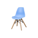 Ver imagem 2 de Kit 4 Cadeiras Eames Eiffel Infantil Azul Espaço Kids Quarto Brinquedoteca - La Mobilia