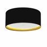 Plafon para Sala Cilíndrico Sl-3161 Cúpula Cor Preto Amarelo - 1