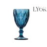 Kit 8 Taças Diamond Azul Vidro Colorido 325ml Lyor (6502) - 2