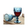 Kit 8 Taças Diamond Azul Vidro Colorido 325ml Lyor (6502) - 4