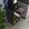 Balcao para Cozinha Aramario Fruteira com Gaveta Multiuso:preto - 3