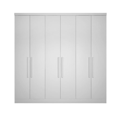 Modulo de Casal Safira para Guarda Roupa em Mdf com 6 Portas e 4 Gavetas Clic Móveis