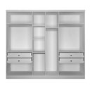 Ver imagem 2 de Modulo de Casal Safira para Guarda Roupa em Mdf com 6 Portas e 4 Gavetas Clic Móveis