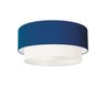 Plafon para Sala de Jantar Cilíndrico Sj-3017 Cúpula Cor Azul Marinho Branco - 1