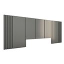 Ver imagem 1 de Cabeceira Cama King Ripada 3,0m Czs 100% Mdf Casa Lar Cor:cinza Sagrado