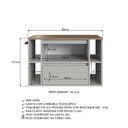Ver imagem 6 de Gabinete de Banheiro com 1 Porta 1 Gaveta Toalheiro 80cm Suspenso Multimóveis Crpro-BAL017 Mel/