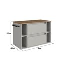 Ver imagem 3 de Gabinete de Banheiro com 1 Porta 1 Gaveta Toalheiro 80cm Suspenso Multimóveis Crpro-BAL017 Mel/