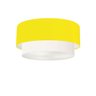 Plafon para Sala de Jantar Cilíndrico Sj-3062 Cúpula Cor Amarelo Branco - 1