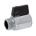 Ver imagem 2 de Válvula Registro Mini Esfera 3/8 Macho X Fêmea Cromada Alavanca On Off Ivm Italy Latão Cromado