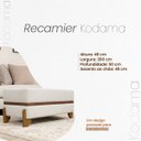 Ver imagem 7 de Puff Recamier Kodama 200 Cm para Sala Quarto Pé de Cama Hall de Entrada Bouclé Premium Luxo