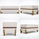 Ver imagem 5 de Puff Recamier Kodama 200 Cm para Sala Quarto Pé de Cama Hall de Entrada Bouclé Premium Luxo