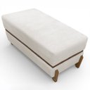 Ver imagem 4 de Puff Recamier Kodama 200 Cm para Sala Quarto Pé de Cama Hall de Entrada Bouclé Premium Luxo