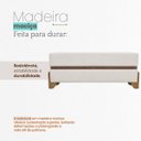 Ver mais imagens de Puff Recamier Kodama 200 Cm para Sala Quarto Pé de Cama Hall de Entrada Bouclé Premium Luxo