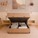 Ver imagem 2 de Baú Casal + Colchão D33 One Face - Suede Bege
