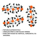 Ver imagem 3 de Enfeite de Parede Decorativo Todo de Ferro 5 Rosas:laranja