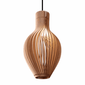 Luminária Teto tipo Pendente em MDF MALVINAS Completa -:MDF CRU