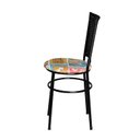 Ver imagem 4 de 6 Cadeiras para Mesa Preta Hawai Preto Assento Floral:happy Hour