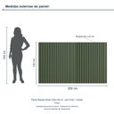Ver imagem 3 de Painel Ripado Smart 200x120 cm (sem Furo) Incolar Musgo