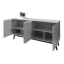 Ver imagem 6 de Buffet Aparador Ares 4 Portas Branco
