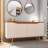 Bancada Aparador Mirabel Off White/ Cedro 4 Portas - 1