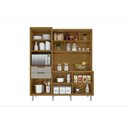 Ver imagem 5 de Cozinha Modulada Nesher Imperatriz Loft 3nichos Microondas C/6portas e 2gavetas Ripado 183x212cm