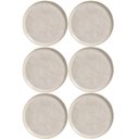 Ver imagem 1 de Jogo 6 Pratos Rasos Porto Brasil Cerâmica Off White 27cm Bio Latte Mesa Posta