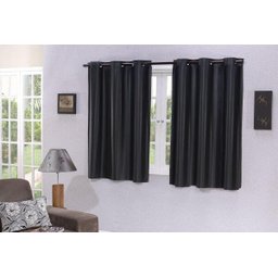 Cortinas Janela Blindex 2,20x1,30 Blackout Veda A Luz Preto - 1