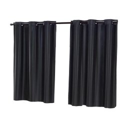 Cortinas Janela Blindex 2,20x1,30 Blackout Veda A Luz Preto - 3