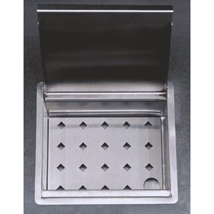 Porta Esponja/sabão para Bancada em Aço Inox Escovado Cozix