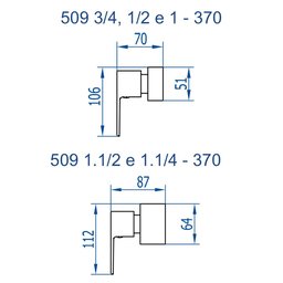 Acabamento para Registro 1.1/2 e 1.1/4 Fani Bold Preto Fosco 509 Bk370 - 2 Acabamento para Registro 1.1/2 e 1.1/4 Fani Bold Preto Fosco 509 Bk370 - 2